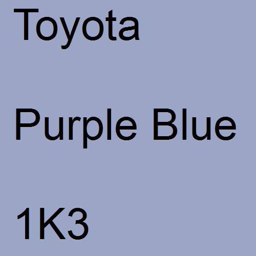 Toyota, Purple Blue, 1K3.